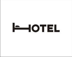 hotel Smart Logo, Hotel Logo Design, خريطة ذهنية, Creative Logos, Typographic Logo Design, Inspiration Logo Design, Clever Logo, Create Logo, 타이포그래피 포스터 디자인