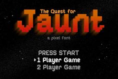 the quest for jaunt title screen