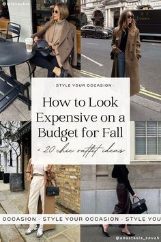 Old Money Fall Aesthetic, Fall Outfits Old Money, Fall Wardrobe Basics, Looking Expensive, Look Expensive On A Budget, Fall Aesthetic Outfit, Fits Fall, Minimalist Wardrobe Essentials, Chic Fall Fashion