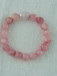 I will make to order any size Rose Quartz Gemstone Beaded Bracelets, Rose Quartz Crystal Bracelet With Natural Stones, Round Rose Quartz Crystal Bracelet With Natural Stones, Round Rose Quartz Natural Stone Bracelets, Rose Quartz Natural Stones Round Bracelets, Rose Quartz Natural Stones Bracelet, Rose Quartz Bracelets With Gemstone Round Beads, Rose Quartz Gemstone Bracelets With Round Beads, Silver Rose Quartz Bracelet With 8mm Beads