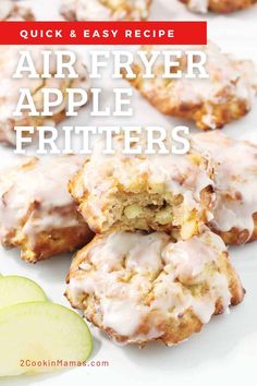 an image of air fryer apple fritters