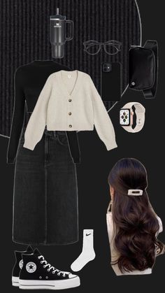 All Star Outfits, Conservative Outfits, Skirt Inspiration, Cute Modest Outfits, Downtown Outfits, Fashion Top Outfits, Skirt And Sneakers, Everyday Fashion Outfits