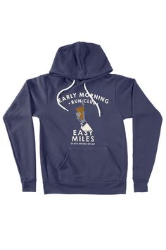 Early Morning Run Club Hoodie This soft, comfy, unisex hoodie will fit all your hoodie needs. Made with a cozy fleece fabric, this hoodie is great all year round. Fabrication: 52% cotton, 48% poly fleece Soft-washed Fleece Hoodie For Winter, Soft-washed Fleece Winter Hoodie, Winter Sporty Hoodie With Soft-washed Finish, Winter Sporty Soft-washed Hoodie, Casual Pre-shrunk Fleece Hoodie, Sporty Cotton Hoodie, Pre-shrunk Cotton Hoodie For Sports, Hooded Fleece Sweatshirt Soft-washed, Soft-washed Fleece Hooded Hoodie