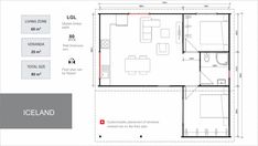 the floor plan for an apartment in iceland