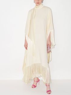 Taller Marmo Mrs Ross high-neck Dress - Farfetch Taller Marmo Dress, Taller Marmo, Ross Dresses, Wardrobe Edit, Fashion Wishlist, High Neck Long Sleeve, Exclusive Fashion, Fashion Girl, Asymmetrical Hem