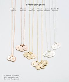 Set 968 Dainty Personalized Disk Layering Necklaces Minimalist 14k Gold Filled Necklace For Personalized Gift, Minimalist Dangle Charm Necklace For Anniversary, Minimalist Dangle Charm Necklaces For Anniversary, Personalized 14k Gold Necklace For Everyday, Dainty Everyday Necklaces With Charms, Dainty Charm Necklaces For Everyday, Dainty Charms Necklaces For Everyday, Dainty Charms Necklace For Everyday, Personalized 14k Gold-filled Initial Pendant Necklace