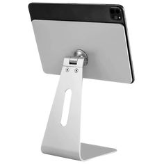 an ipad and tablet holder on a white background with clipping area for the phone