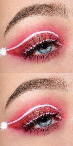 Holiday Makeup Christmas, Holiday Eye Makeup, Christmas Makeup Simple, Xmas Makeup, Christmas Eyeshadow, Holiday Eye, Christmas Eye Makeup, Christmas Makeup Look