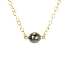 "Tahitian Pearl Necklace, south sea pearl jewelry, AA Tahitian pearl pendant, black pearl, Tahitian peacock pearl, floating pearl necklace - AAHRZTHG A genuine, naturally-colored AA grade black Tahitian Pearl hangs peacefully from a textured link, 14k gold filled or sterling silver chain in the length of your choice! Please choose your favorite as shown in the third photo. These pearls are approximately 9mm in size. These organic gems are formed from the black lip oyster in the two archipelagos Formal Tahitian Pearl Necklace With Round Pendant, Tahitian Pearl Drop Pendant Jewelry, Tahitian Pearl Pendant Jewelry As Gift, Tahitian Pearl Round Pendant Necklace For Formal Occasions, Tahitian Pearl Charm Jewelry, Tahitian Pearl Drop Necklace As Gift, Tahitian Pearl Drop Necklace For Gift, Formal Tahitian Pearl Pendant Jewelry, Tahitian Pearl Pendant Jewelry