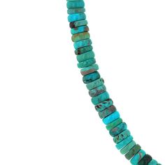 a rippling waterfall of premium qualify Kingman Turquoise rondelle beads this magnificent beaded Navajo waterfall necklace is nothing short of breathtaking strung by Navajo master bead artist Berlinda Begay metaphysical properties of Turquoise: it is said that Turquoise helps with healing maladies of the ears, nose, throat. larynx and neck. This is the stone for ENT Doctors, speech therapists, vocal coaches, singers, auctioneers, radio and television hosts. It helps oxygenate the blood and incre Hand-strung Turquoise Heishi Beads Necklace, Turquoise Single Strand Necklace With Round Heishi Beads, Turquoise Necklace With Single Strand Heishi Beads, Turquoise Heishi Beads Necklace In Single Strand, Turquoise Heishi Bead Necklace Single Strand, Ent Doctor, Waterfall Necklace, Vocal Coach, Speech Therapist