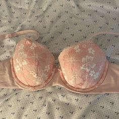 I Did Always Cut The Tag Off My Bras Because Of How Itchy They Are, So This Is A Size 32c It Has Been Worn No Stains No Wear And Tear Lace Is Still Intact Light Pink Color With Pink And White Flowers Lace Almost Like Brand New But Has Been Worn Feminine Padded Bra By Victoria's Secret, Victoria's Secret Feminine Bra With Removable Pads, Feminine Padded Bra From Victoria's Secret, Feminine Victoria's Secret Bra With Removable Pads, Victoria's Secret Feminine Bra With Padded Cups, Feminine Victoria's Secret Bra With Padded Cups, Lacey Bras, Pink Lace Bra, Cute Bras