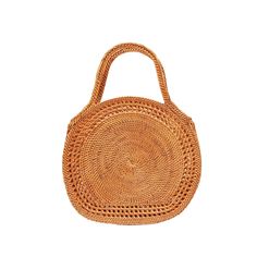 Top Handle Ata Basket Bag Spring Travel Straw Bag With Round Handle, Brown Straw Bag With Round Handle For Travel, Everyday Summer Straw Bag With Top Carry Handle, Eco-friendly Summer Crochet Bag With Top Handle, Everyday Use Beach Bag With Bamboo Handle, Casual Straw Bag With Braided Handles, Beach Crochet Bag With Top Carry Handle, Crochet Bag With Bamboo Handle For Everyday Use, Everyday Crochet Bag With Bamboo And Round Handle