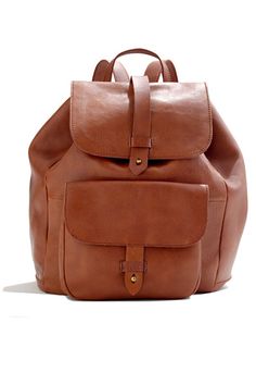 20 amazing backpacks that will make your commute SO much better Chic Backpack, Brown Leather Backpack, Cool Backpacks, Cute Bags, Looks Style, Leather Backpack, Fashion Bags, Madewell