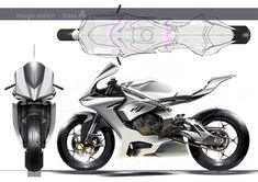 an artistic rendering of a futuristic motorcycle