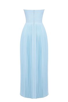 DESCRIPTION:  The ethereal oceanic beauty of dress creates a dreamy and romantic feel. Cut from an ocean blue georgette. the bust features shell shaped pleats and beautifully define your décolletage. The bodice is perfectly boned to cinch the waist. The pleated maxi skirt flows elegantly. ensuring every step is truly mesmerising. Wear yours for those High Summer events and dinner dates.  WHERE TO WEAR:  Romantic date nights. stylish dinner parties. champagne bars. weddings. proms. special Flowy Chiffon Dress With Pleated Bodice, Pleated Chiffon Bridesmaid Dress, Flowy Chiffon Dress With Pleated Back, Blue Pleated Back Dress For Evening, Blue Evening Dress With Pleated Back, Blue Accordion Pleated Evening Dress, Blue Accordion Pleated Dress For Evening, Formal Blue Dress With Accordion Pleats, Blue Formal Dress With Accordion Pleats