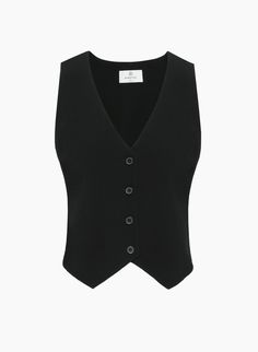 CURIO VEST | Aritzia Semi-formal Sleeveless Vest With Button Closure, Semi-formal Sleeveless Vest With Hidden Button Closure, Semi-formal Vest With Hidden Button Closure, Elegant Fitted Tops With Padded Shoulders, Elegant Sleeveless Semi-formal Tops, Elegant Fitted Top With Padded Shoulders, Tailored Sleeveless Vest With Button Closure, Elegant Sleeveless Vest With Button Closure, Formal Sleeveless Vest With Button Closure