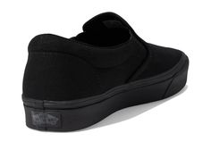 Introducing the Vans ComfyCush Slip-On - your favorite style now with unbeatable comfort. Cushioned foam padding contours to your feet, supported by a die-cut EVA midsole for all-day wear. Canvas uppers feature allover prints for everyday style, while a cotton drill lining breathes easy. An updated rubber waffle outsole grips the ground with lightweight flexibility. ComfyCush technology delivers iconic Vans slip-on looks with unprecedented comfort from shoe to soul. Casual Canvas Slip-ons For Streetwear, Vans Slip-on Sneakers For Streetwear, Vans Cushioned Slip-ons For Streetwear, Comfortable Vans Slip-on Sneakers, Casual Vans Slip-ons With Vulcanized Sole, Vans Casual Slip-ons With Rubber Sole, Casual Vans Slip-ons With Rubber Sole, Casual Slip-on Sneakers For Streetwear, Casual Black Slip-resistant Slip-ons