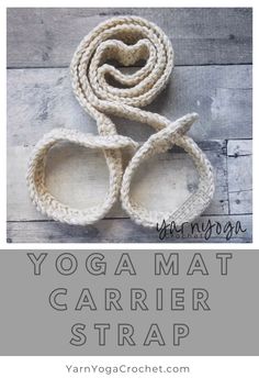 the yoga mat carrier strap is made from yarn