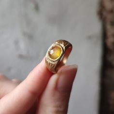 Artisan Rings With Bezel Setting, Unique Handmade Gold Sapphire Ring, Handmade Gold Citrine Rings, Unique Gift Signet Ring, Handmade Artisan Yellow Gold Rings, Sapphire Signet Ring, Sapphire Birthstone Ring, Gemstone Engagement Ring, Sapphire Birthstone