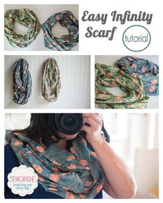 the instructions for how to make an easy scarf with this video, including instructions on how to