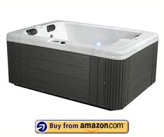 a hot tub with the words buy from amazon com on it's back side