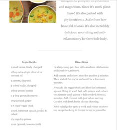 the recipe is shown in this page for an article on how to make soups