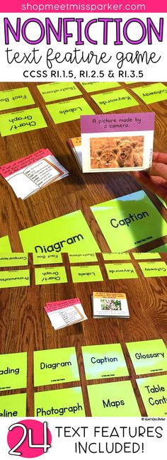 an image of a table with sticky notes on it and the words, text features included