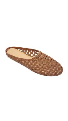 SHANTI is a multi-season wardobe winner! You can wear them in the Spring, Summer, and Fall all styled differently. 100% leather handwoven mule, vegetable tanned leather insoles with light cushioning for ultimate comfort. Flexible non-slip rubber outsoles. As always, sustainably and ethically handmade In India.Fit: True to size. Upper: LeatherInsole: Vegetable Tanned LeatherOutsole: Rubber Woven Mules, Open Weave, Leather Mules, Vegetable Tanned Leather, Tan Leather, Mule, Brown Leather, Hand Weaving, Spring Summer