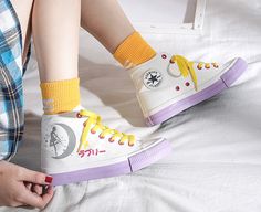 New Style Sailor Moon Canvas Shoes PN1986 ●Size:please see the picture. ●Material: canvas ●About Shipping: We attach great importance to the orders of each customer and parcel delivery. 1.Processing time: 2-3 business days. 2.Shipping time: 10-15 business days to US, please allow 3-4 weeks shipping to other country.(Shipping times can be affected by variable customs clearance times or public holidays.) Moon Canvas, Parcel Delivery, Customs Clearance, Anime Outfits, Converse High Top Sneaker, Converse Chuck Taylor High Top Sneaker, Canvas Shoes, Outfits For Teens, Custom Items