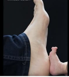 an image of a person's bare feet with the caption that reads, what does it mean?