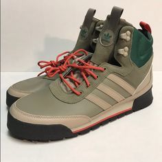 Adidas Originals Baara Jake Boot Men’s Size 12.5 Outdoor Trace Khaki Boots Without Box Khaki Boots, Maroon Shoes, Adidas Yeezy 700, Adidas Boots, Jungle Boots, Adidas Originals Shoes, Adidas Casual, Tan Leather Boots, Adidas Shoes Originals