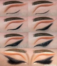 Practice Makeup, Drag Make-up, Beauty Makeup Tutorial, Makeup Tutorial Eyeshadow, Quick Makeup, Eye Makeup Pictures, Eye Makeup Steps