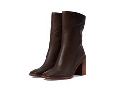 Women's Franco Sarto Stevie | Zappos.com Dark Brown Boots, Fall Winter Shoes, Brown Leather Ankle Boots, Womens Mid Calf Boots, Franco Sarto Shoes, Brown Leather Boots, Fall Shoes, Crazy Shoes, Pretty Shoes