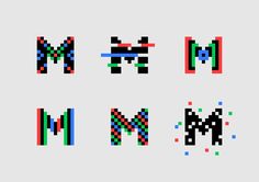 an old school computer game font with different types of letters, numbers and symbols on it