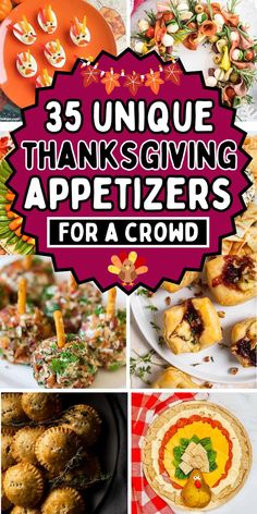 Unique thanksgiving appetizers and fun finger foods for your Friendsgiving potluck and Thanksgiving dinner party. Simple Thanksgiving Potluck Ideas, Friendsgiving Ideas Food Appetizers, Cute Thanksgiving Appetizers Ideas, Thanksgiving Recipes Unique, Appetizers Unique, Cute Finger Foods, Cute Thanksgiving Appetizers, Fun Thanksgiving Appetizers