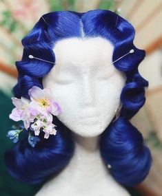 Tentacle Hair, Pin Curl, Vintage Hairstyle, Hair Couture, High Fashion Hair, Drag Wigs, Wig Ideas, Oc Inspiration, Wig Styling