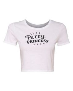 Pretty Princess. This is a princess statement tee that expresses a nonverbal lifestyle. This unique  design Crop shirt speaks for you. Makes a great unique graphic design Crop shirt. This product is hand-printed with soft Plastisol ink on a Premium Fitted Short Sleeve Crew-neck t'shirt. 100% Combed Ring-spun Cotton, 32 Singles. Laundered Fabric, Weight 4.2 oz. Manufactured and printed in the USA. Print area remains the same for all t-shirts from small to extra large. Designs may look slightly larger on a smaller t-shirt and Slightly smaller on a larger t-shirt. ALL SIZES ARE AVAILABLE  ------------------------------ Men T-Shirt Size Chart (INCHES) ----------------------- --------Small--------Medium-------Large---------X-Large -------2X-Large--- 3X-Large Width---19 --------- 20 1/2 -------- Unique Crop Tops, Movie Tees, Pretty Princess, For Her Gifts, Statement Tees, Cropped Tops, Cropped Tube Top, Crop Shirt, Urban Design