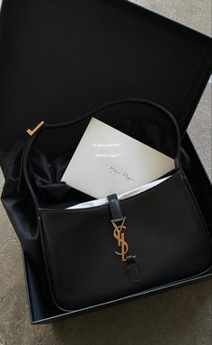 Black Designer Bag Aesthetic, Ysl Handbag, Black Designer Bags, Uggs Boots, It Bags, Price Increase, Handbag Essentials