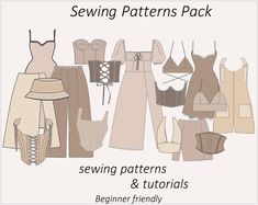 sewing patterns for women's dresses and bras