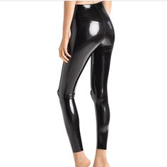 Brand New Sleek Shiny Black Bottoms, Chic Fitted Shiny Black Bottoms, Patent Leather Leggings, Leather Leggings Fashion, Faux Leather Leggings, Leather Leggings, Leggings Fashion, Colorful Leggings, Patent Leather