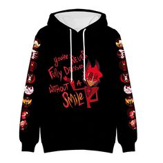 PRICES MAY VARY. Alastor Cosplay Costume Hoodie Sweatshirt Sweater Standard US Men Size Material: Polyester.Soft and comfortable Suit for cosplay, casual wear, Halloween party Long sleeves,casual fashion. Great gift for yourself or your family and friends Hoodie Alastor Cosplay, Friends Hoodie, Hoodie Costume, Costume Cosplay, Women's Costumes, Hazbin Hotel, Long Sleeve Casual, Cosplay Costume, Costume Accessories