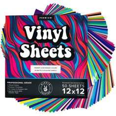 PRICES MAY VARY. ELEVATE YOUR CRAFTS: Bring your crafting to the next level with our premium quality, permanent vinyl sheets! These sheets feature an array of vibrant colors that will make your designs stand out. Ideal for long-lasting projects and decorations, they're user-friendly and suitable for a range of flat surfaces. EASY TO WORK WITH: Transfer your designs effortlessly onto any surface. Our permanent vinyl bundle is simple to cut, weed, transfer and apply, making them a versatile choice Primary And Secondary Colors, Crafting Materials, Vinyl Sticker Paper, Vinyl Paper, Vinyl Sheets, Permanent Vinyl, Sewing Stores, House Party, Adhesive Vinyl