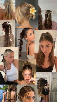 Cute Sporty Hairstyles, New Hair Look, Hairstyle Examples, Cute Hairstyles For School, Hair Stylies, Hairdo For Long Hair, Hair Stylist Life, Sporty Hairstyles, Easy Hairstyles For Long Hair