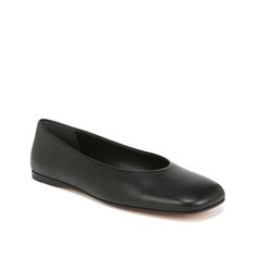 Vince-Leah Flat - Women's Lend timeless style to a favorite ensemble with the Leah flat from Vince. The square toe design evokes classic ballerina flair, while the sharp silhouette ensures a versatile add to your closet. Toe Designs, Womens Flats, Timeless Fashion, Black Leather, Leather, Black