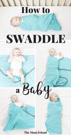 how to swaddle a baby in a crib with instructions for the newborn