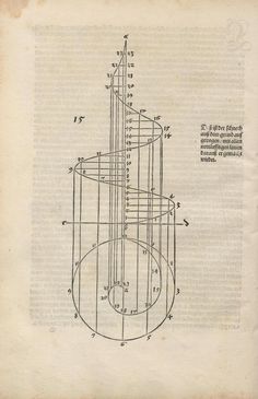 an old book with drawings on it and some type of object in the middleground