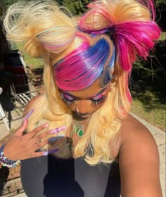 Y2k Hairstyles, Catty Noir, Pretty Hair Color, Pretty Braided Hairstyles, Front Lace Wigs Human Hair, Cool Hair, Black Hairstyles