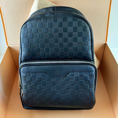 Used Louis Vuitton N40306 Damier Infini Backpack Rucksack Black Men's Condition : Used But Near Mint, It Was Given As A Gift, Used A Few Times, Not Enough Space To Be My Daily Driver So I Got Something Else. You Get Everything You See In The Pics Including The Lv Bag From The Store, If You Have Any Questions Please Let Met Know, I Will Ship 2nd Day To Make Sure It Arrives Right Away. Designer Business Backpack Bags, Designer Business Backpack, High-end Rectangular Travel Backpack, Designer Backpack With Dust Bag, Designer Leather Travel Backpack, Designer Travel Backpack, High-end Black Backpack For Daily Use, Designer Black Leather Rectangular Backpack, Designer Black Rectangular Leather Backpack