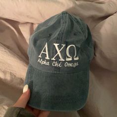 Sorority Hat Brand New Vintage Sorority Merch, Sorority Hats, Axo Sorority, Company Merch, Sorority Coolers, Gucci Cap, Recruitment Themes, Big Little Basket, Cc Hats