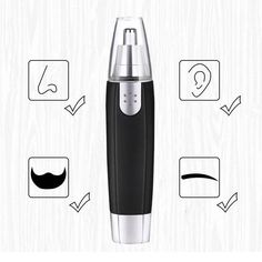 Portable Mini Nose Hair Trimmer Shaver Clipper Ear Nose Beard Eyebrow Trimmer For Woman Men Hair Removal Painless Safety RazorFeatures:1.Professional personal Razor, great traveling companion with light weight design.Stylish shape, best choice of gift for your lover or buddies.Curved, hypoallergenic and stainless steel blade2.Rotary blade system for effective trimming our overgrown nose and ear hair.Smooth, motor provides quick and painless movement3.Eliminate the traditional need of scissors to Nose Hair Removal, Body Shaver, Hair Shaver, Shaving Beard, Nose Hair Trimmer, Eyebrow Trimmer, Electric Shaver Men, Hair Removal Machine, Trimmer For Men